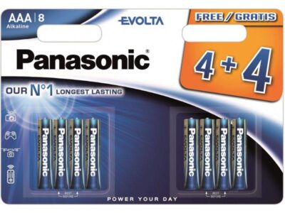 batterijen Panasonic AA 4 + 4 gratis